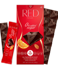 RED DELIGHT Dark Chocolate - Портокал и Бадем 1 + 1 ПОДАРЪК!