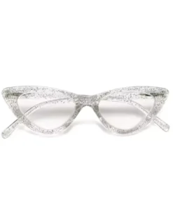 Диоптрични очила ADRIANA Small Cat Eye Silver glitter