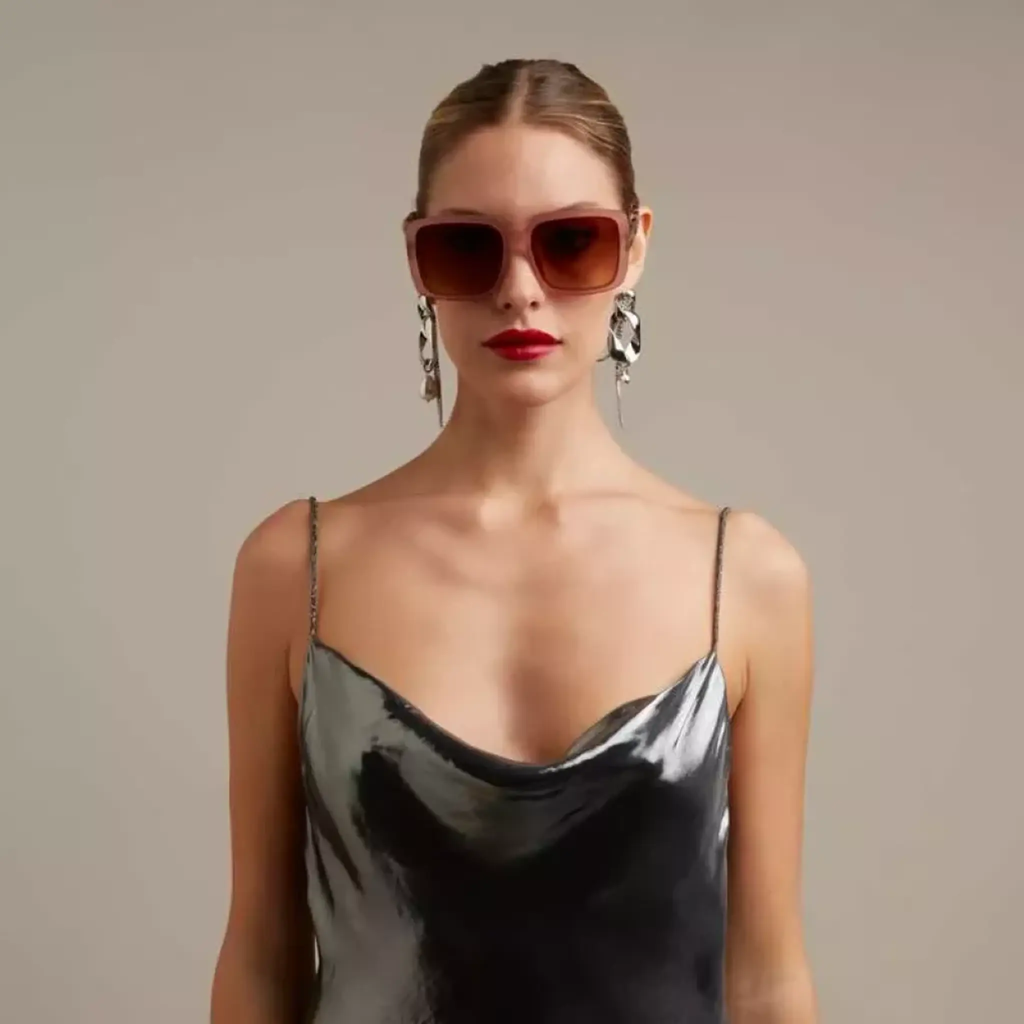 Слънчеви очила ALESSIA Pink Havana - Image 3