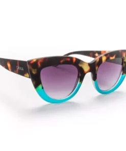 Alternative view of Слънчеви очила CLAUDIA SUN Big Cat Eye Havana and blue