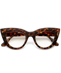 Диоптрични очила CLAUDIA Big cat eye Tartaruga