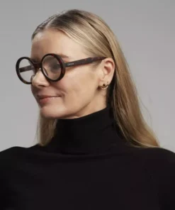 Диоптрични очила LAURA READING Big Round Classic Havana - Image 5