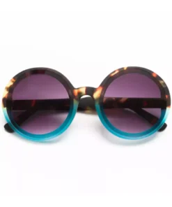 Слънчеви очила MONICA Round Havana & blue