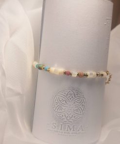 Ефирна гривна със златиста верижка