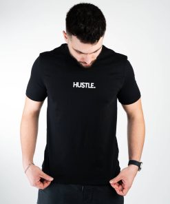 Тениска Hustle Black/White